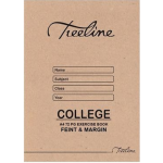 Treeline A4 College Exercise Book 72 Page 17mm Ruled
